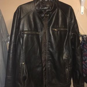 Black Rivet Leather Jacket